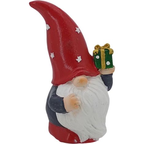 Nains en Résine Gnomes de Noël pour Extérieur Nain en Résine à Barbe (1/5)