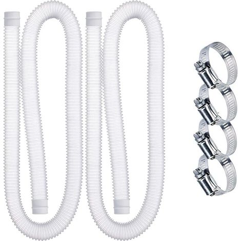 Tubi di ricambio per piscina CHOYCLIT, tubi di ricambio per pompa filtro piscina da 1,25 pollici di diametro (2 pezzi), PE antipiega di alta qualità (1/5)