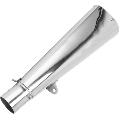 Embout d'échappement 51mm argent moto pièce de rechange compatible Suzuki Hayabusa 1999-2020 silencieux inox (1/5)