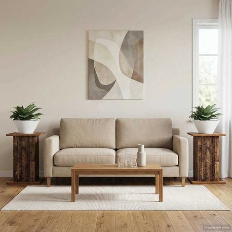 Teenpull – Pflanzenständer 2 pcs Altholz 30,5 x 30 x 43 cm Holzwerkstoff (1/5)