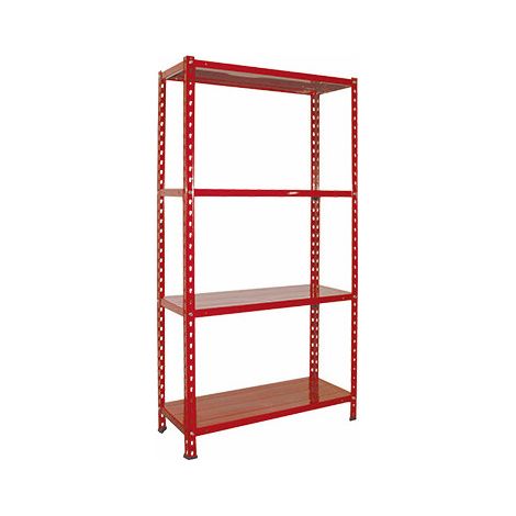 ÉTAGÈRE EN MÉTAL MINIKIT ROUGE 4 NIVEAUX