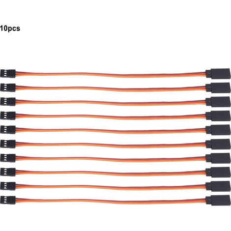 10 pièces JR mâle à femelle Servo rallonge câble pour RC Futaba500mm