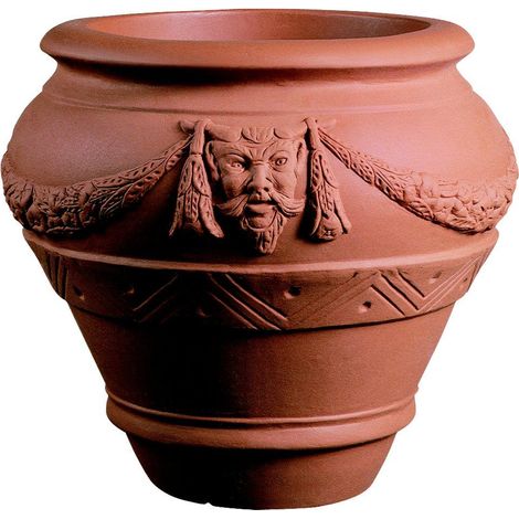 Orcio Decorato in resina Terracotta