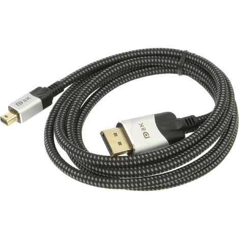 Cable DisplayPort 1.4 male des deux cotes 1.8m noir