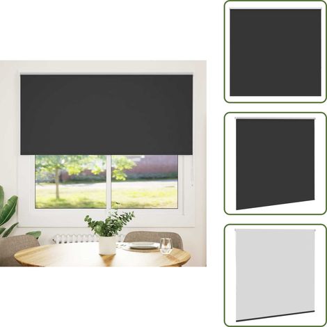 Verdunkelungsrollo Schwarz 165x150 cm Stoffbreite 161,6 cm - Verdunkelungsrollo - Verdunkelungsrollos - Rollo - Verdunklungsrollo (1/5)