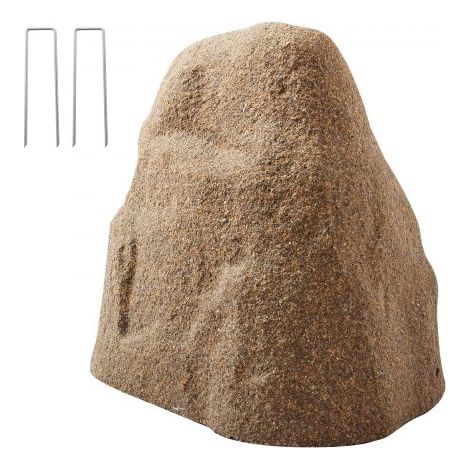 Cubierta de Roca Artificial para Jardín, Aspecto Realista, Piedra Hueca Falsa para Ocultar Bomba de Pozo, Paisajismo Exterior, Color Marrón Arena, de Tamaño Pequeño, 225 x 290 x 285 mm (1/5)