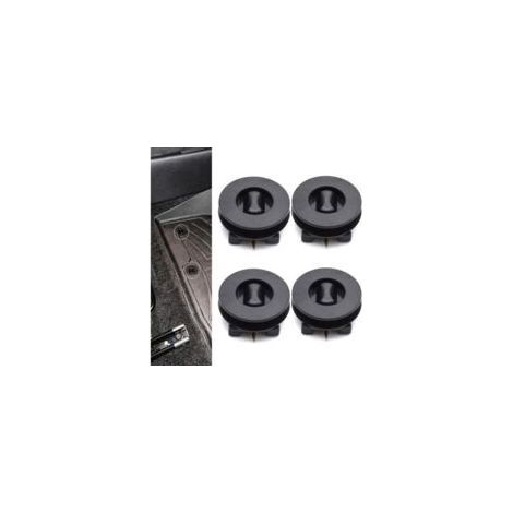 4pcs Tapis de voiture Tapis de fixation Tapis anti-slip Twist Clip en plastique Fixation Fixation Noir Dual Couche Retraite Pinces Porte-pinces (1/5)