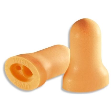 UVEX xtra-fit Gehörschutzstöpsel - Set 400 Stück - ergonomische Ohrstöpsel aus weichem PU-Schaum, Gehörschutz mit idealer Dämmleistung - Inhalt:200 Paar (1/2)