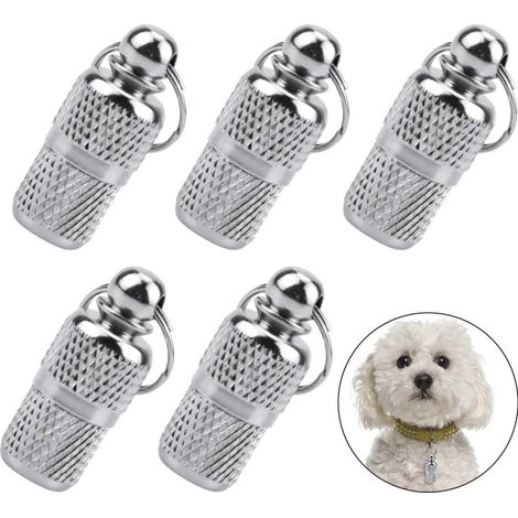 Dog and Cat ID Tag, Anti-Lost Pendant for Dogs and Cats, Keychain with Collar Accessories, 5 Pack (1/5)