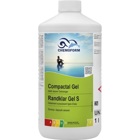 Chemoform Compactal Gel 1 l gegen Ablagerungen und Verschmutzungen am Beckenrand