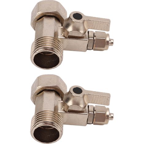 x 1/4 Zoll Kugelhahn mit Dichtung, Kugelhahn für Wasserfiltereinlass, Ersatzteile aus Aluminiumlegierung (1/5)