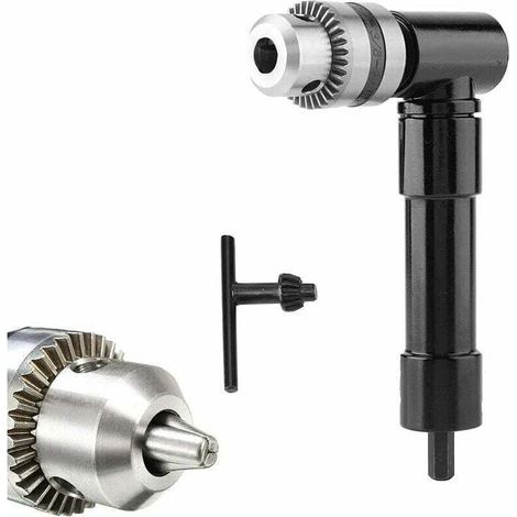 Adaptateur de perceuse d'angle professionnel, adaptateur de perceuse à changement rapide pour postes de travail à angle étroit (1/5)