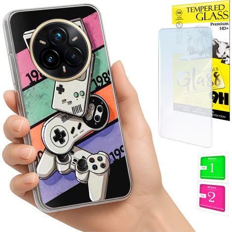 Coque pour Realme 14 Pro+ 5G / 14 Pro Plus 5G : coque arrière avec verre trempé 9H (1/5)