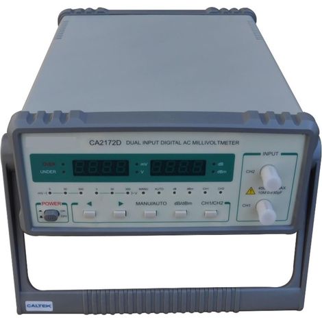 Testeur de charge électronique CC CA2172D Voltmètre numérique CA à entrée double canal 100-300, la plage de fréquence est de 10 Hz à 2 MHz pour le courant de tension d'alimentation de la batterie
