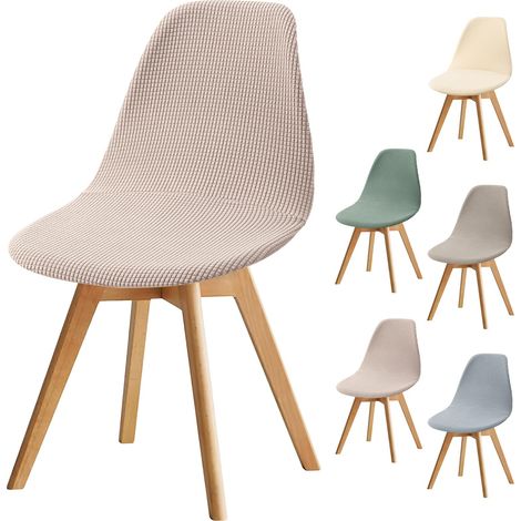 Housse de Chaise Scandinave Quadrillé Extensible pour Salle à Manger (1/5)