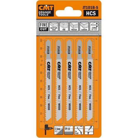 CMT JT101B-5-5 jig saw blades hcs 100x2.5x10tpi (wood/straight/fine) (1/3)