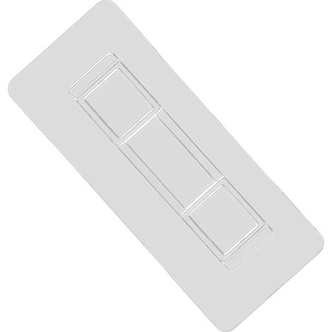 Lot de 6 crochets adhésifs en résine pour étagère d'angle de douche, porte-savon, porte-brosse à dents, etc. (1/5)