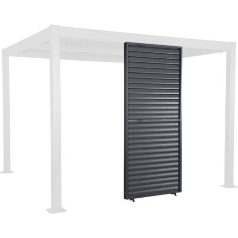 sweeek - Verstellbare Lamellenwand 100cm für die Pergola Palace (1/5)