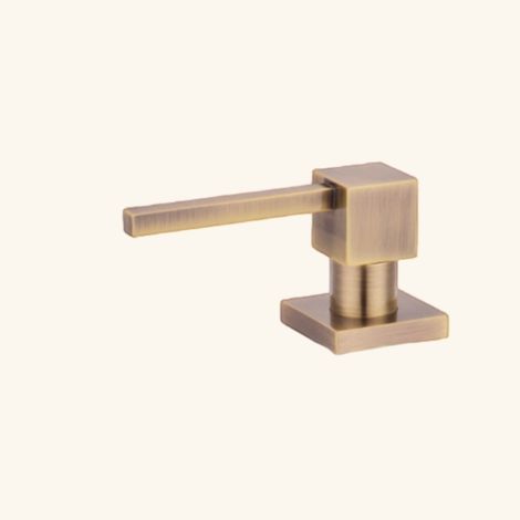 Distributeur savon carré encastrable Helika vieux bronze (1/3)