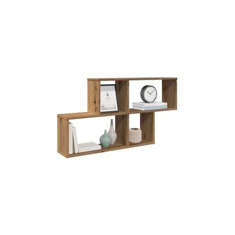 Étagère murale chêne artisanal 100x18x53 bois d'ingénierie (1/5)