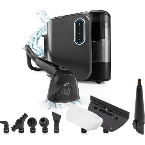 Eta Steam&Clean 721490000 aspirateur vapeur noir multifonction