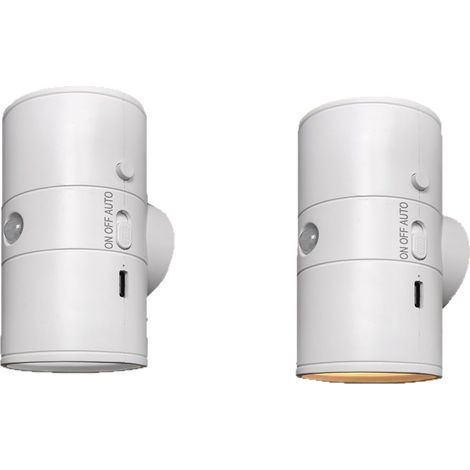 Nouvelle veilleuse à induction de mouvement 2025, lampe d'intérieur sans fil magnétique rotative à 360° pour couloirs et cuisines (1/5)