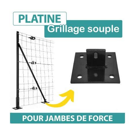 Platine pour Jambe de Force - Gris