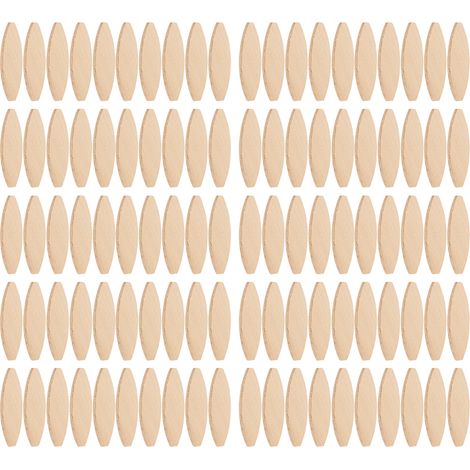 100 lamelles d'assemblage pour bois, outil d'emboîtement pour planches de bois, n° 0 (1/5)