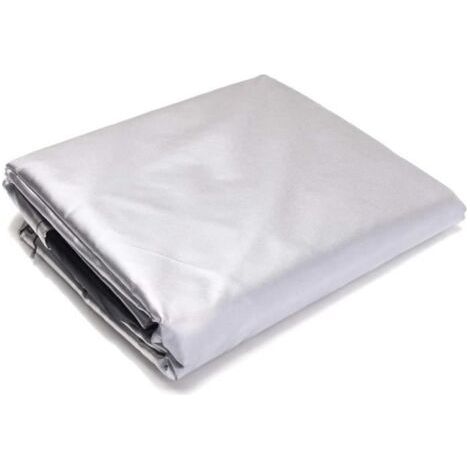 Schutzhülle für Gartentisch – Wasserdichte Plane für Gartenmöbel – 150 x 150 x 75 cm – Weiß (1/5)