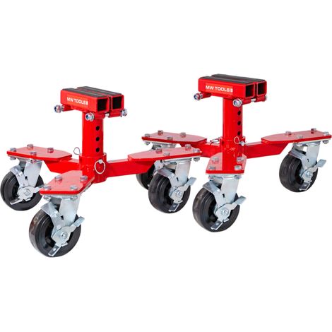 Set de 2 chariots pour châssis automobile – 800 kg MW Tools AWD160