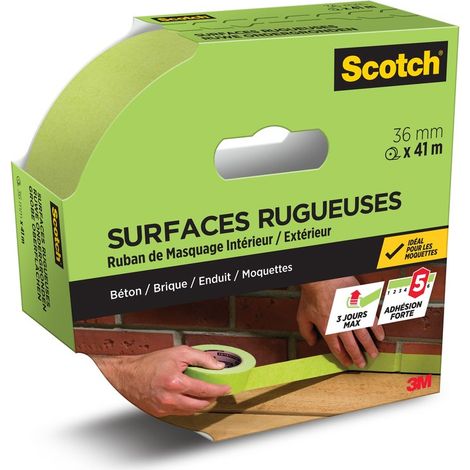 Cinta adhesiva SCOTCH, 36 mm de ancho x 41 m de largo, para superficies rugosas. SCOTCH (1/5)