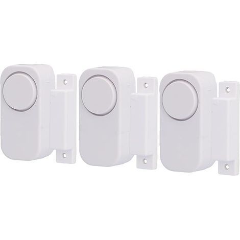 Lot de 3 alarmes pour fenêtre et Porte avec Contact magnétique (1/5)