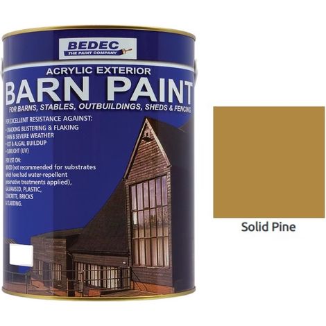 Bedec Barn Paint - Semi-Gloss - Solid Pine - 2.5L