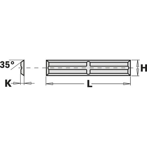 790.300.01 MINI COLTELLO REVERSIBILE (4/35°) 30x5.5x1.1mm HW-K1920