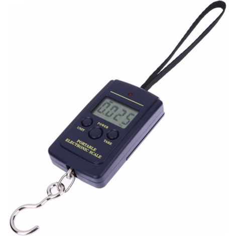Balance de poche portable 40 kg, mini balance électronique numérique, balance de poche avec hameçon de pêche intégré, balance pour bagages. (1/5)