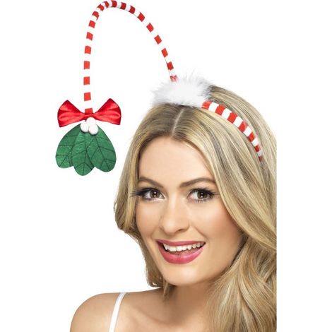 Mistletoe Kisses Headband - Red & White - 41072