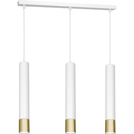 Lampada a sospensione bianca oro Nest 3xGU10 Luminex