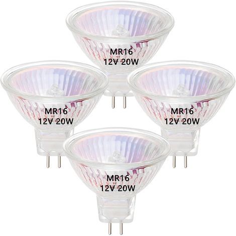 MR16 halogen bulbs, 20W 12V GU5.3, warm white, 38° beam angle, indoor use (1/5)