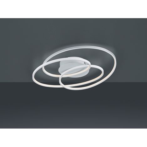 [NEUWERTIG] Trio Led Deckenlampe Gale 60x13,5x43cm Deckenstrahler Lampe Switch Dimmer Weiß B-Ware