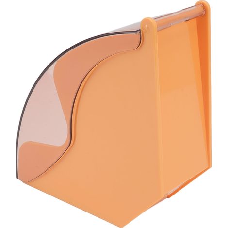 Boîte de rangement pour filtres à café en papier, support en plastique anti-poussière pour filtres à café à infusion manuelle, avec couvercle, jaune (1/5)