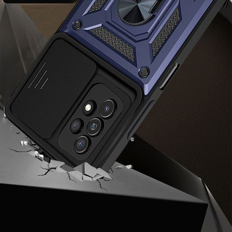 Gepanzerte Schutzhülle für Samsung Galaxy A53 5G, CamShield Slide, marineblau (1/4)