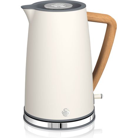 SWAN SK14610WHTNEU Bouilloire électrique 1,7L Ultra Rapide Sans Fil Design Moderne Nordic 2000W Blanc