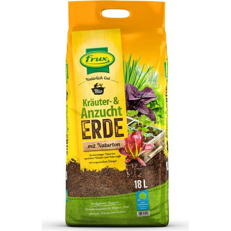 frux® Pro Kräuter- & Anzuchterde mit Naturton - 18 Liter