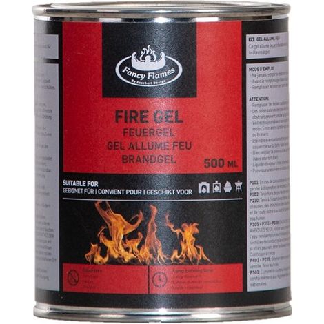 Gel Combustibile 500ml Rosso Nero