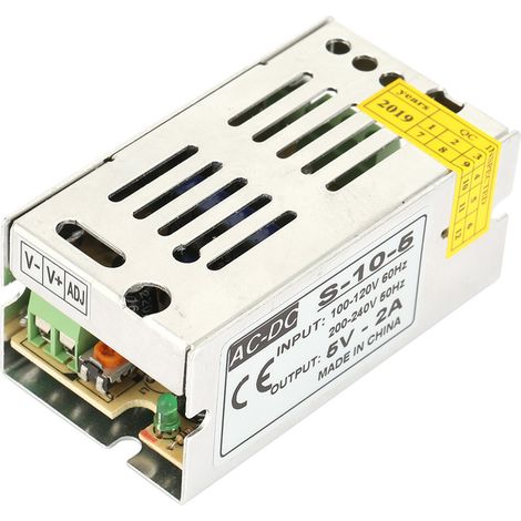 Alimentatore switching Cocoarm 5V CC, rame ad alta temperatura, protezione da cortocircuito, per apparecchiature di automazione con display a LED (5V 2A)