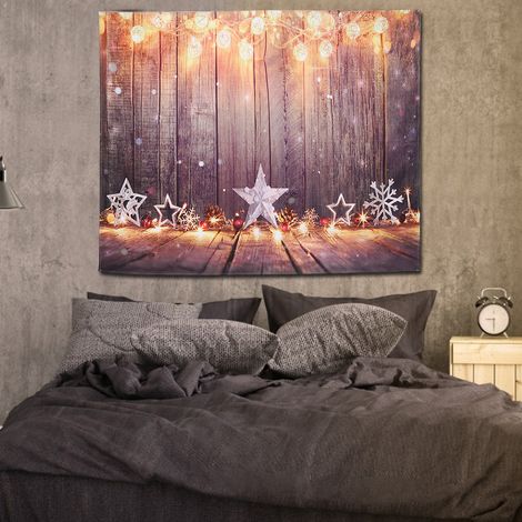 Tapisserie murale de Noël, tapis à suspendre au mur pour salon, chambre, dortoir, décoration intérieure (1/5)