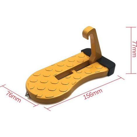 Repose-Pied Voiture - Aluminium - Pliable - Antidérapant - Pour SUV Et Véhicules Hautes - 1 Pièce (1/4)