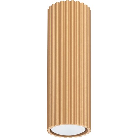Lámpara de techo Karbon dorado aluminio 1xGU10 6.5cm Sollux