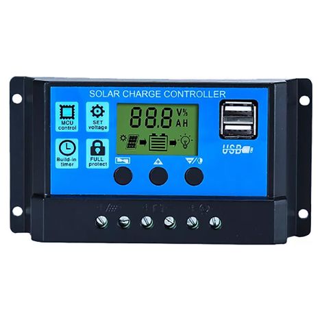 CONTROLLER REGOLATORE DI CARICA PANNELLI SOLARI 12V/24V 30A AUTOMATICO PANNELLO (1/3)