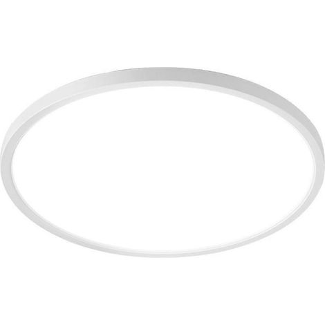 Plafonnier LED Regulable, 24W 2800LM Plafonnier LED con Tlcommande, 1800K Color Chaude, 3000K-6500K Plafonnier Rond Ultra Fin para Salo